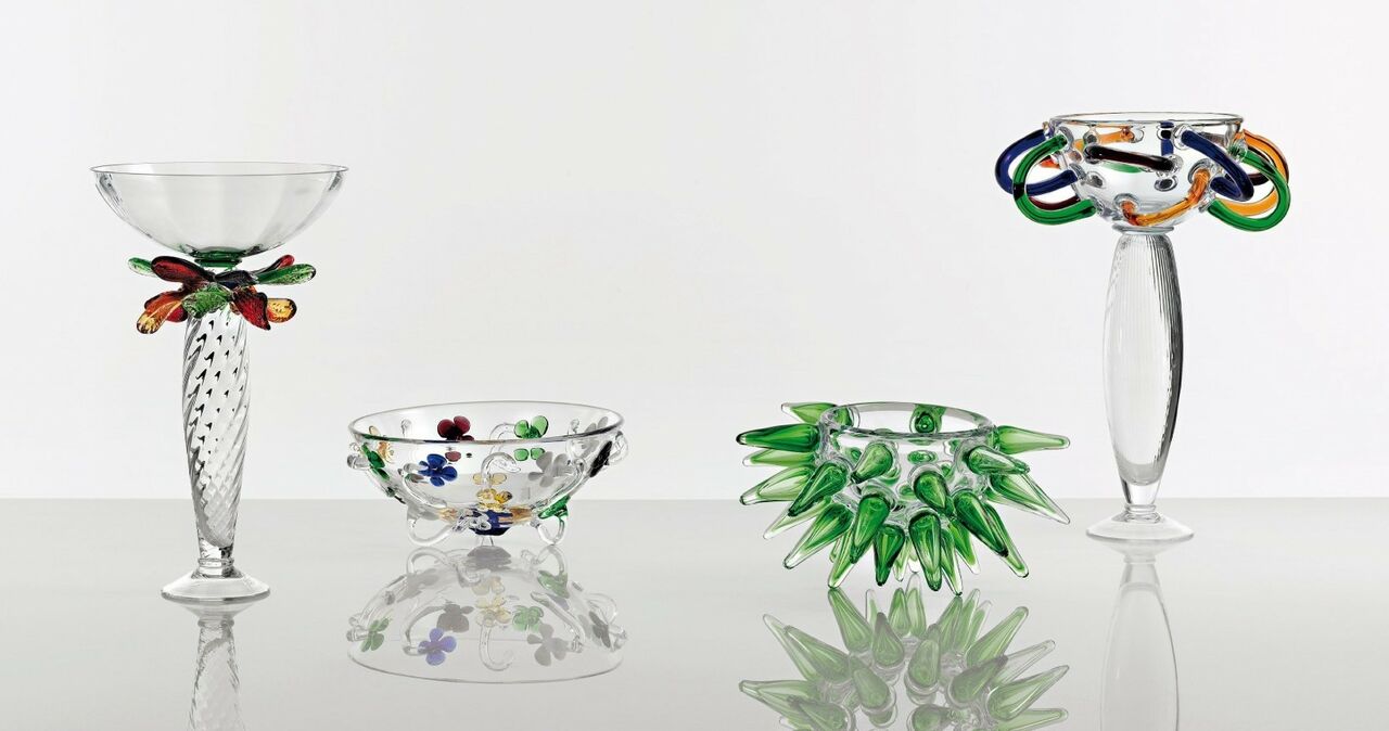 Misa OLGA gekleurd mondgeblazen glas