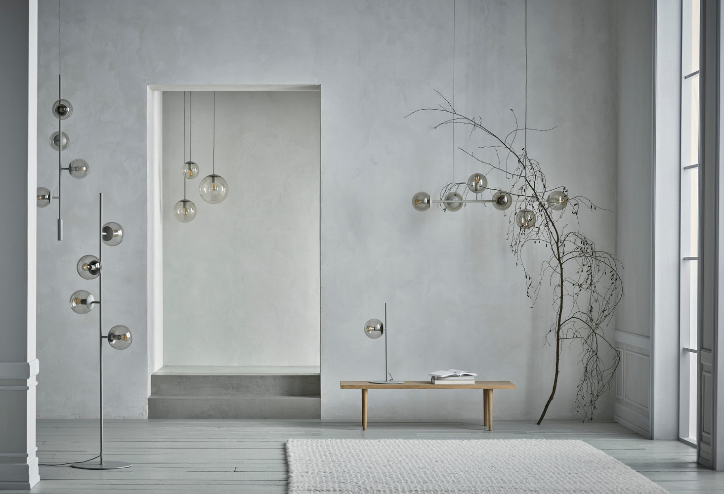 Zwarte vloerlamp ORB