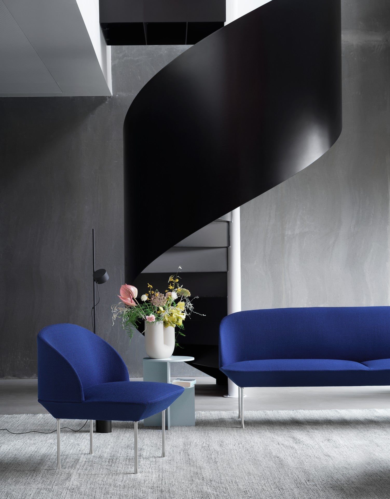 Teppich PLY schwarz-weiß