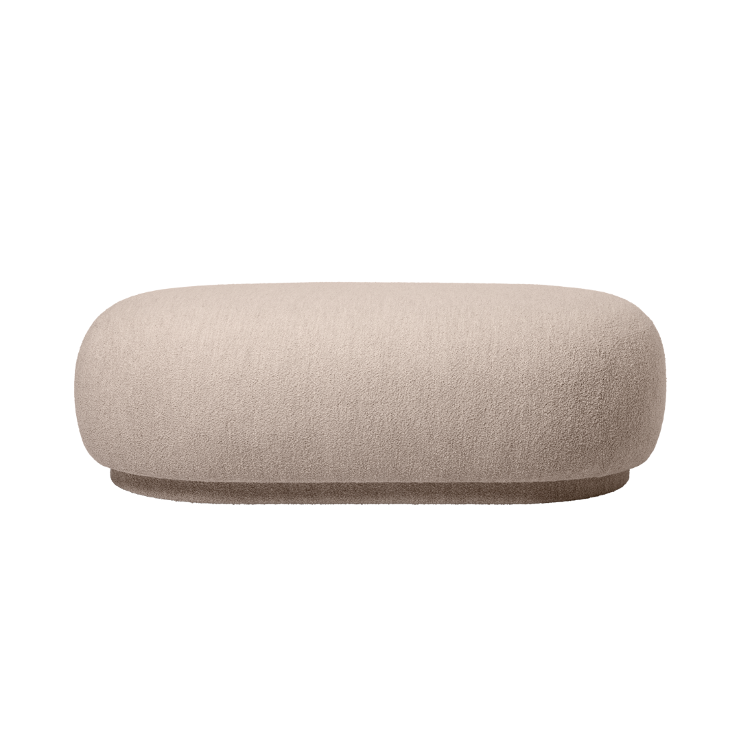 RICO Soft Bouclé Ottoman Cream