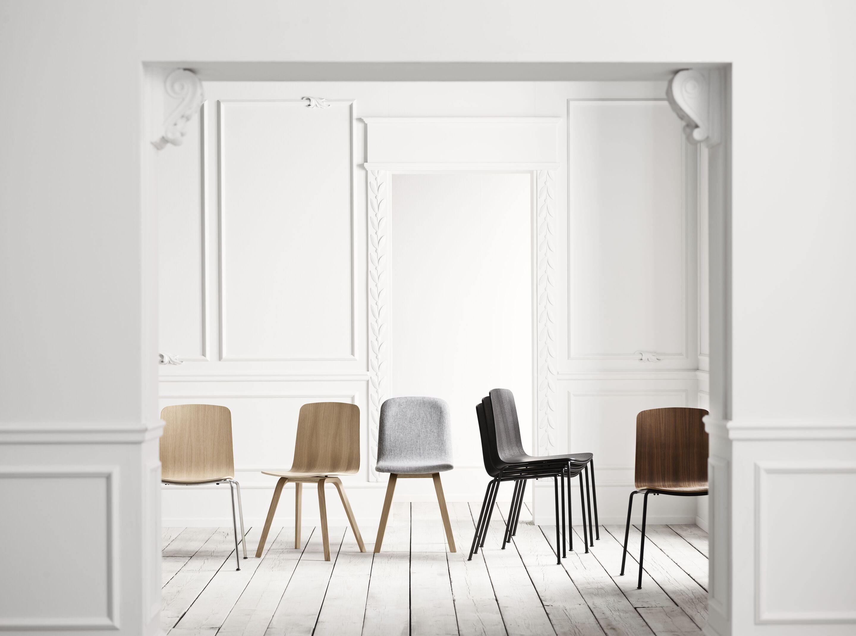 Stoel PALM notenhout geolied