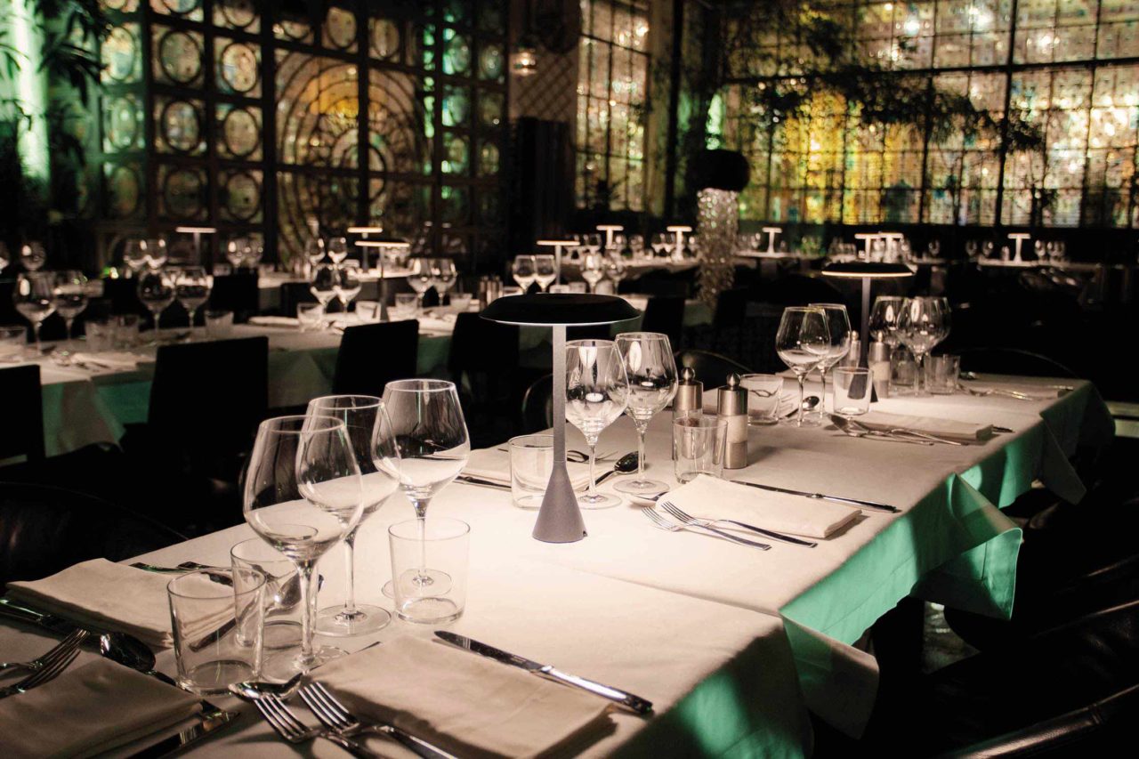 Accu lamp PANAMA MINI zwart