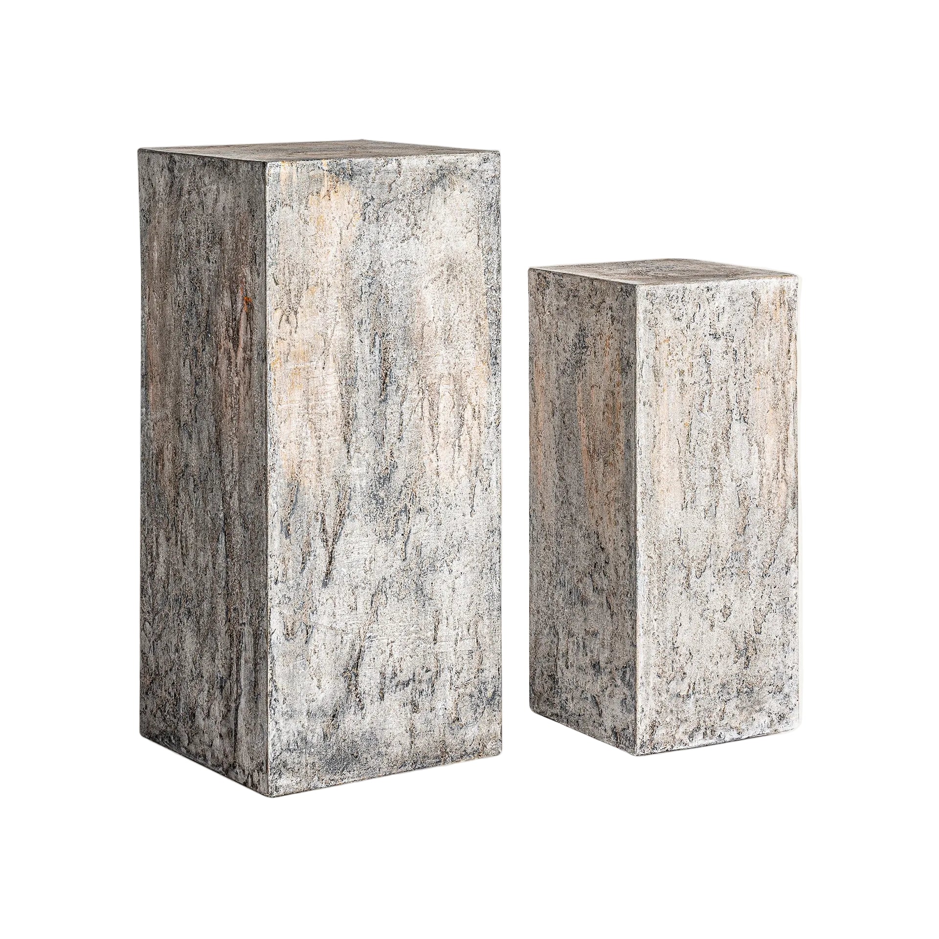 Beistelltisch-Set ARVIT beige Terrakotta