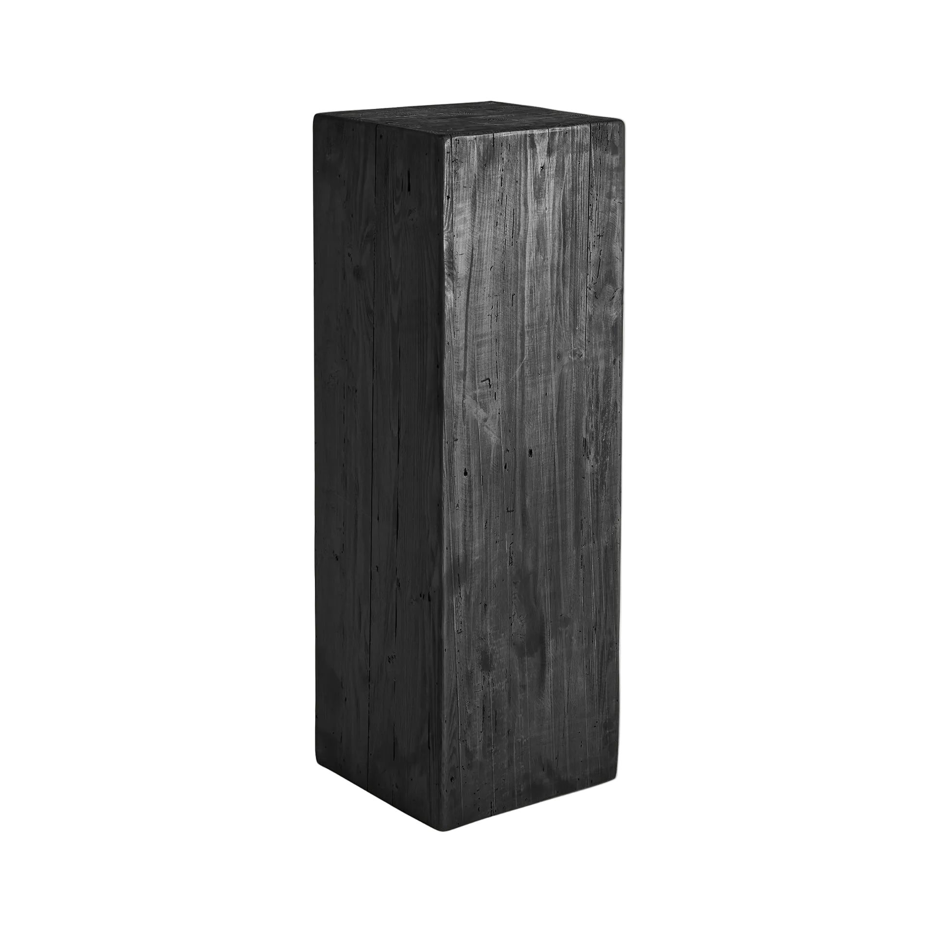 VIEVY Column Black Recycled Pine Wood