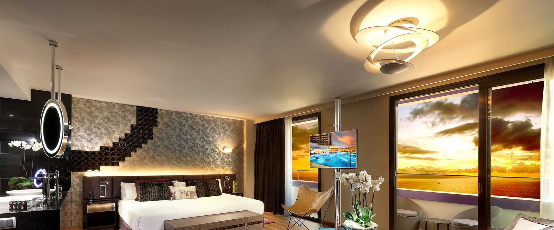 PIRCE white ceiling lamp