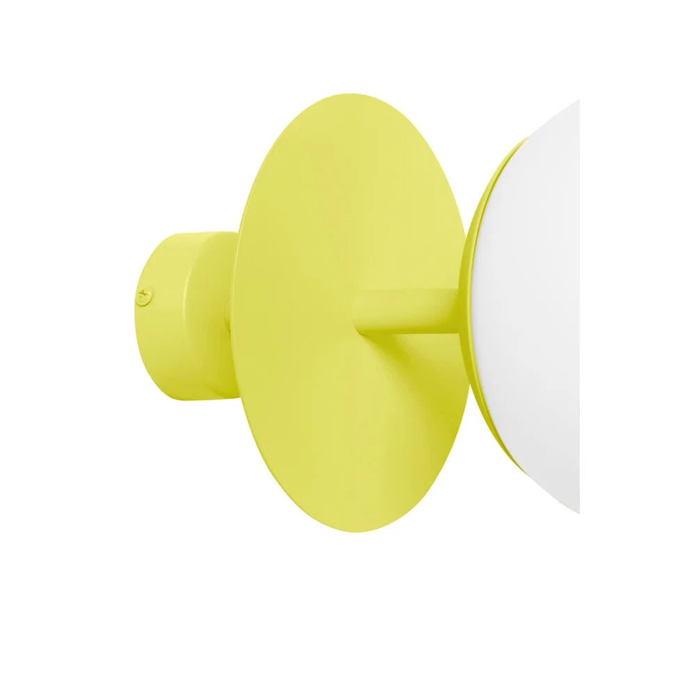 Plafondlamp PLAAT heldergeel