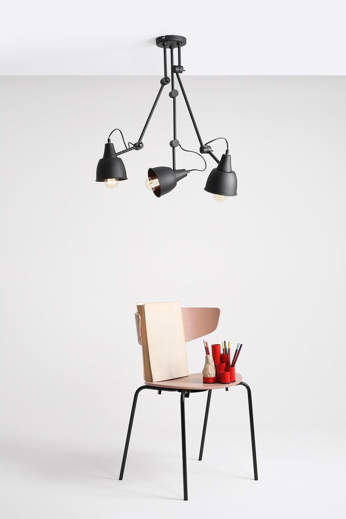 Plafon AIDA TRIO czarny Artera Eye on Design