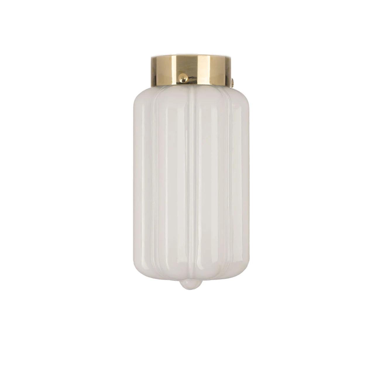 Plafon DECO mosiężny Embassy Interiors opalowy Eye on Design