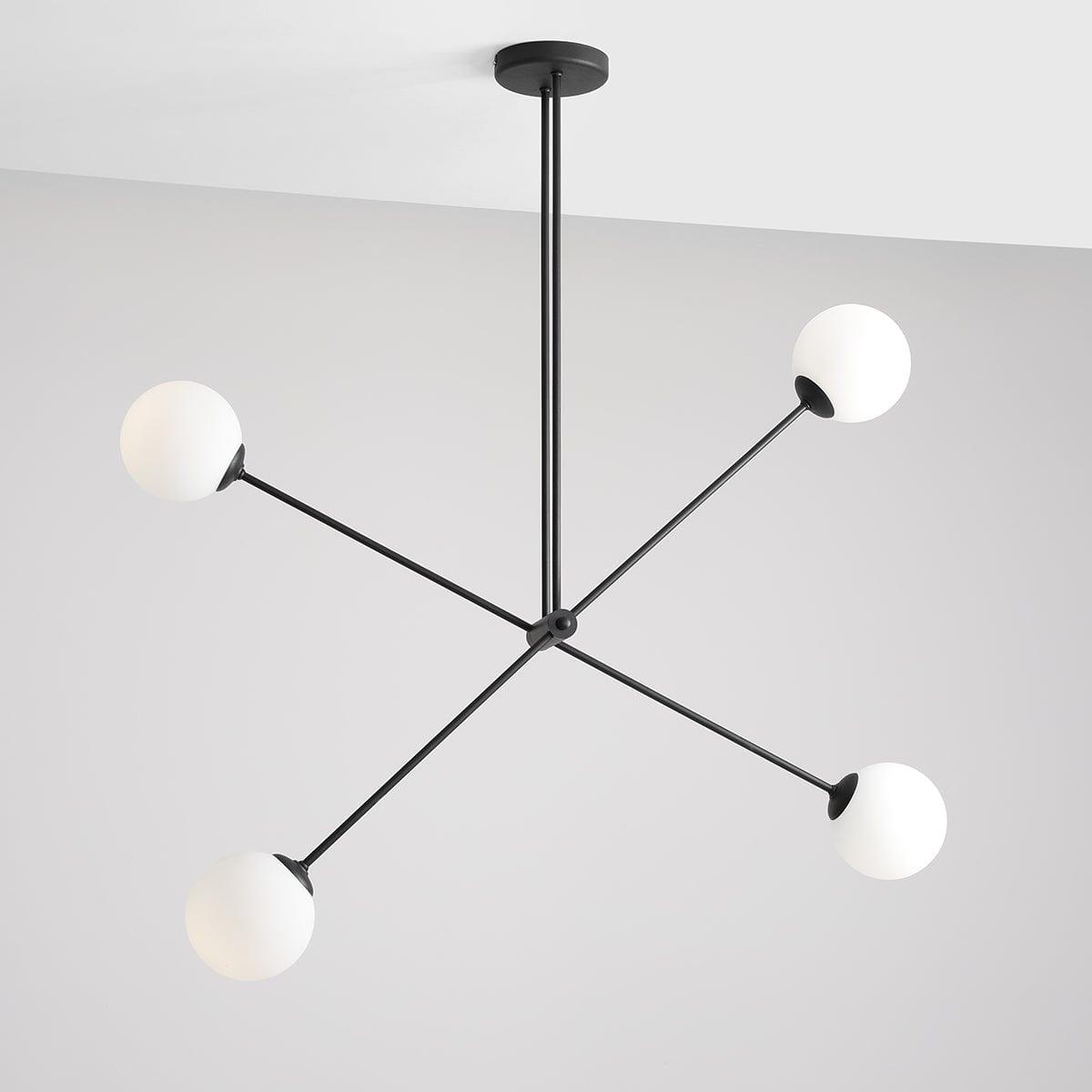 Lampa sufitowa czteropunktowa OHIO czarny, marka Artera