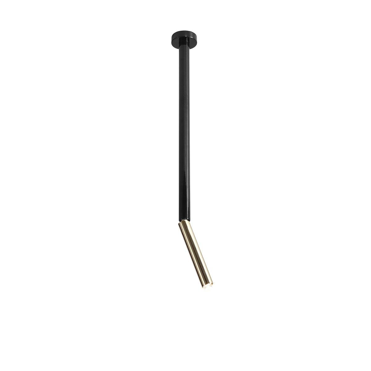 Plafon STICK czarny ze złotym wykończeniem Artera Eye on Design