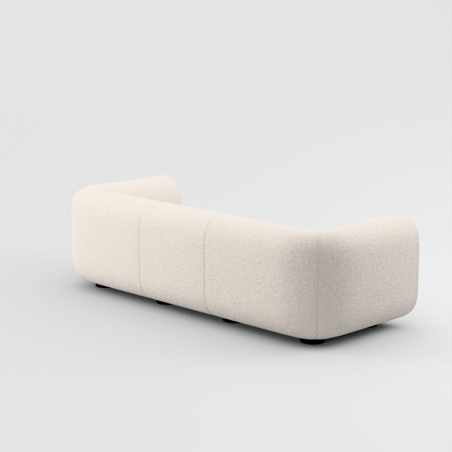 3-Personen-Sofa pralropolstert