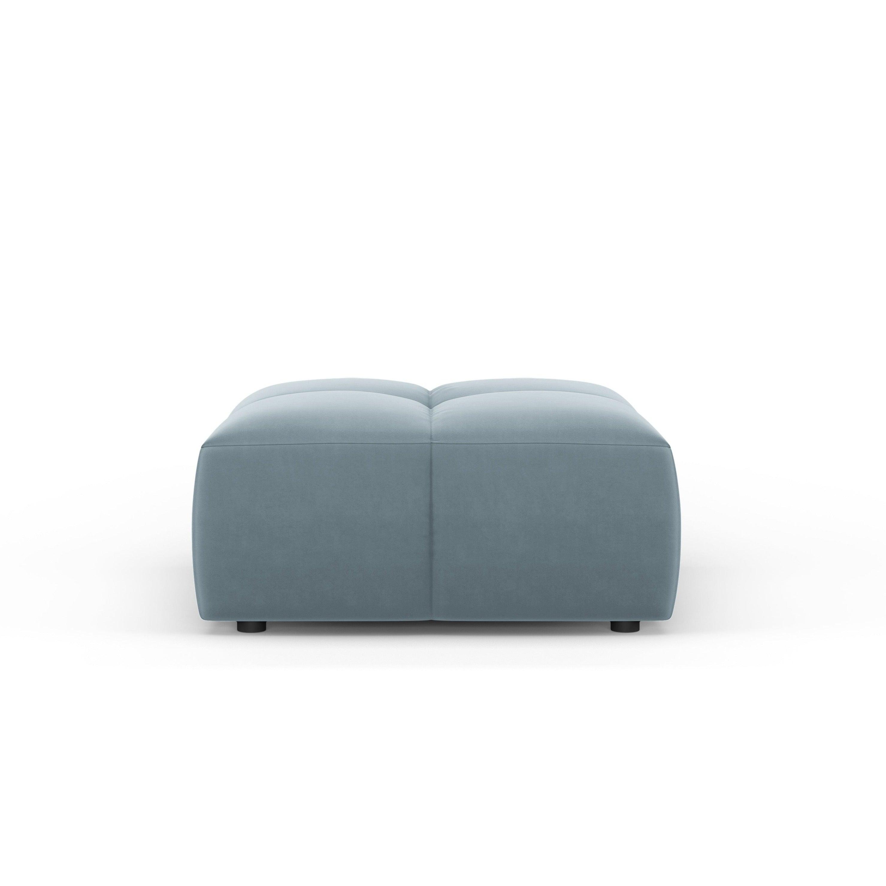 Podnóżek aksamitny FRANCESCA jasnoniebieski Milo Casa Eye on Design