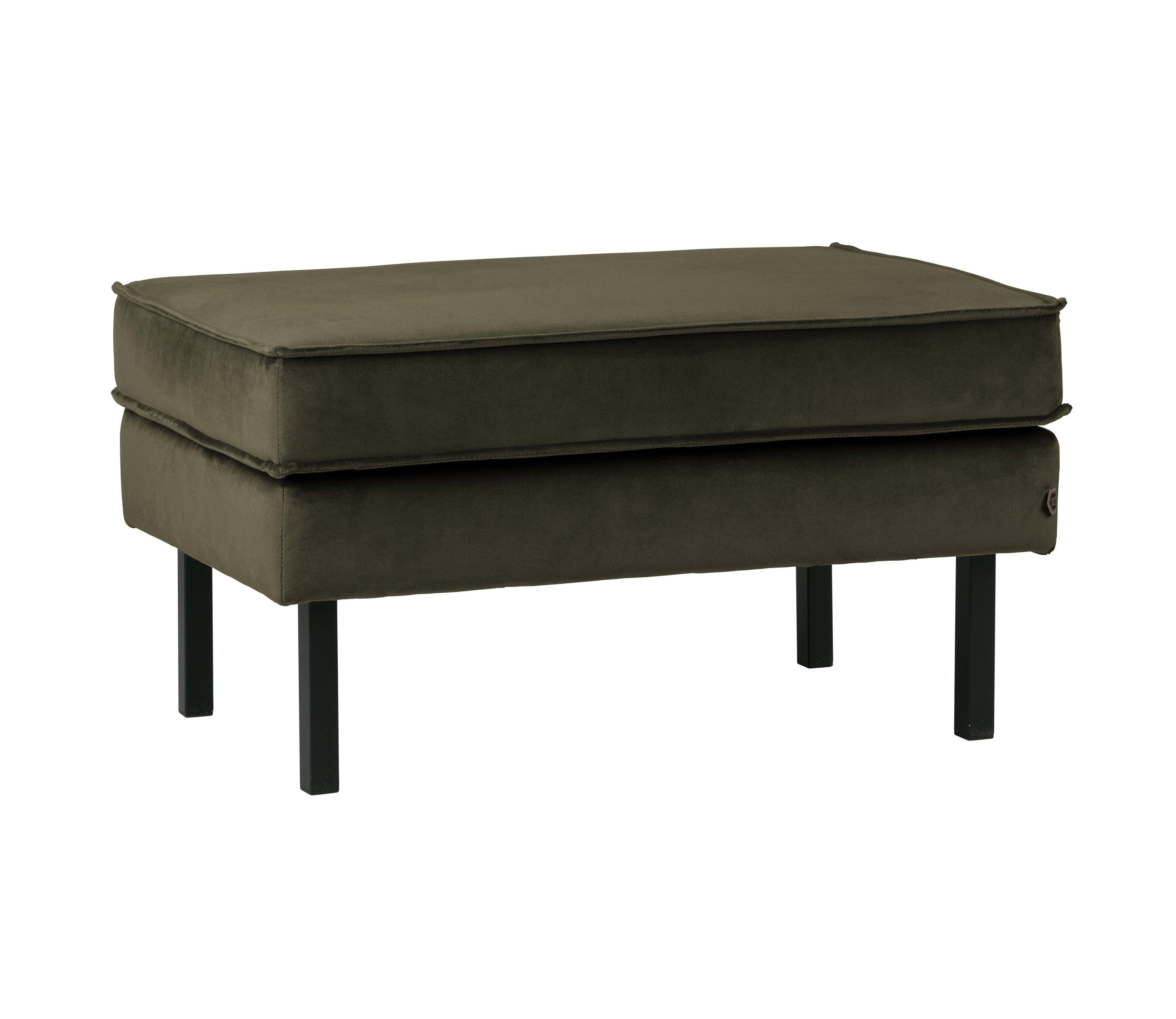 Podnóżek aksamitny RODEO ciemnozielony Be Pure Eye on Design