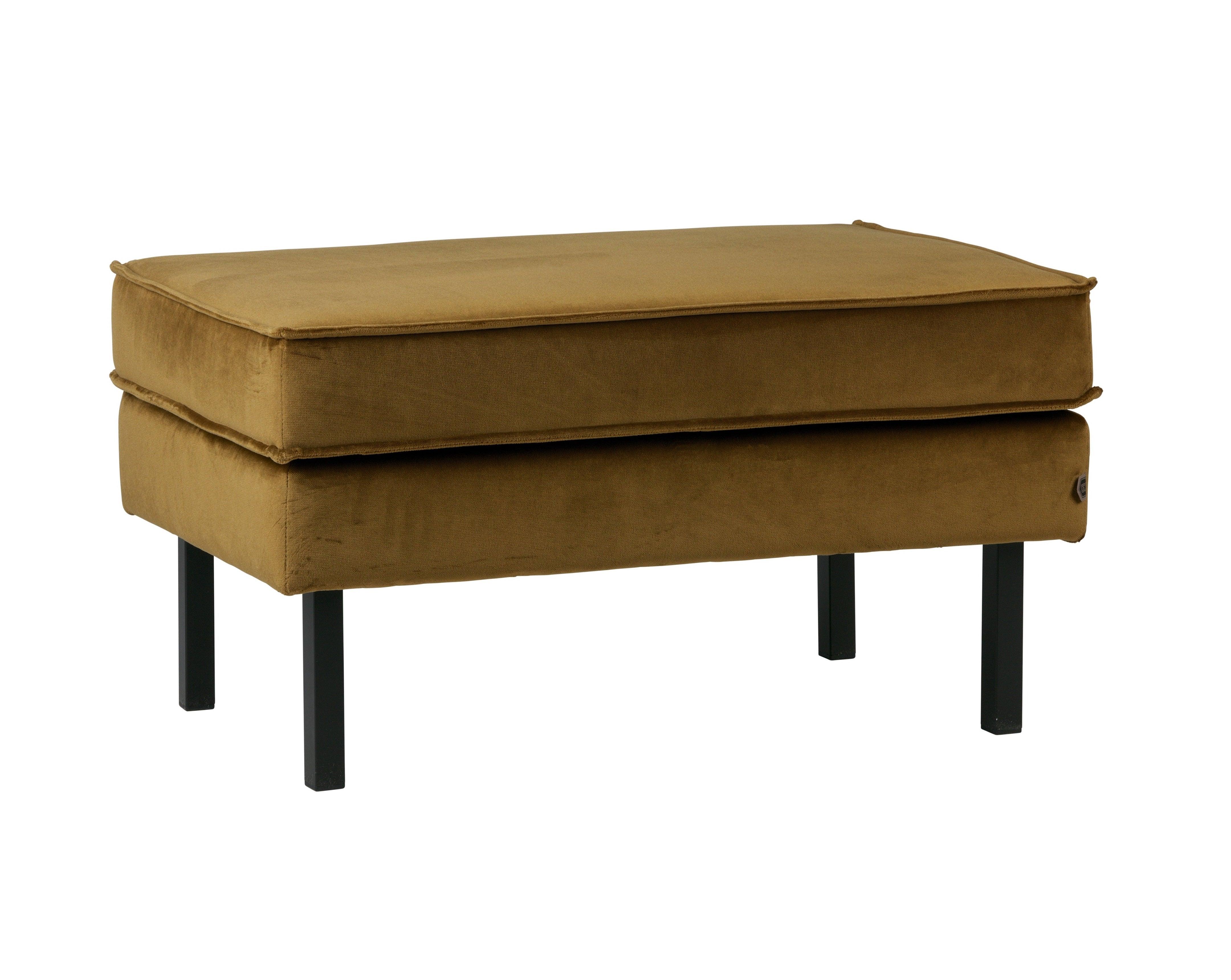 Podnóżek aksamitny RODEO miodowy Be Pure Eye on Design