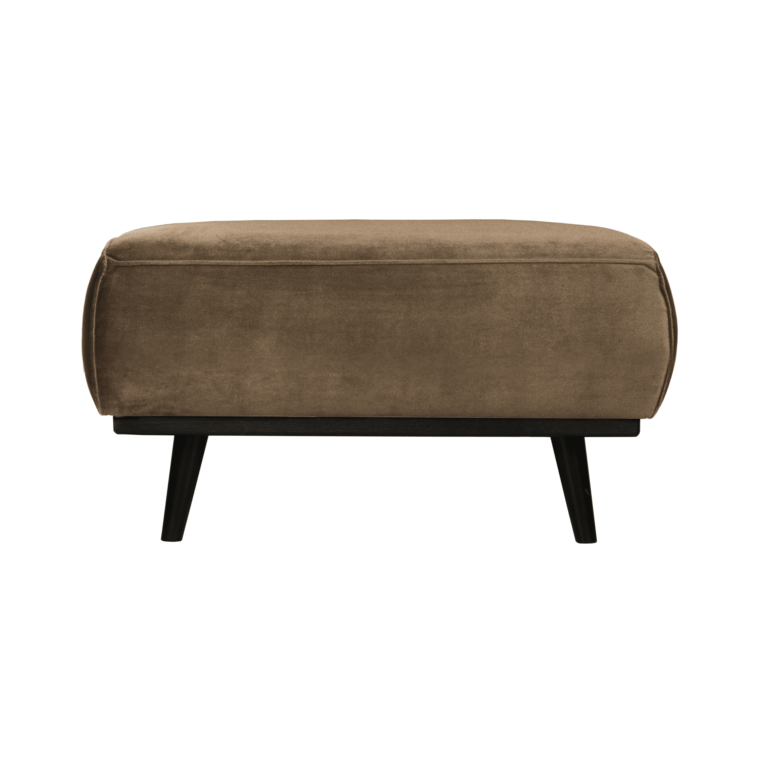 Podnóżek aksamitny STATEMENT ciemnobrązowy Be Pure Eye on Design