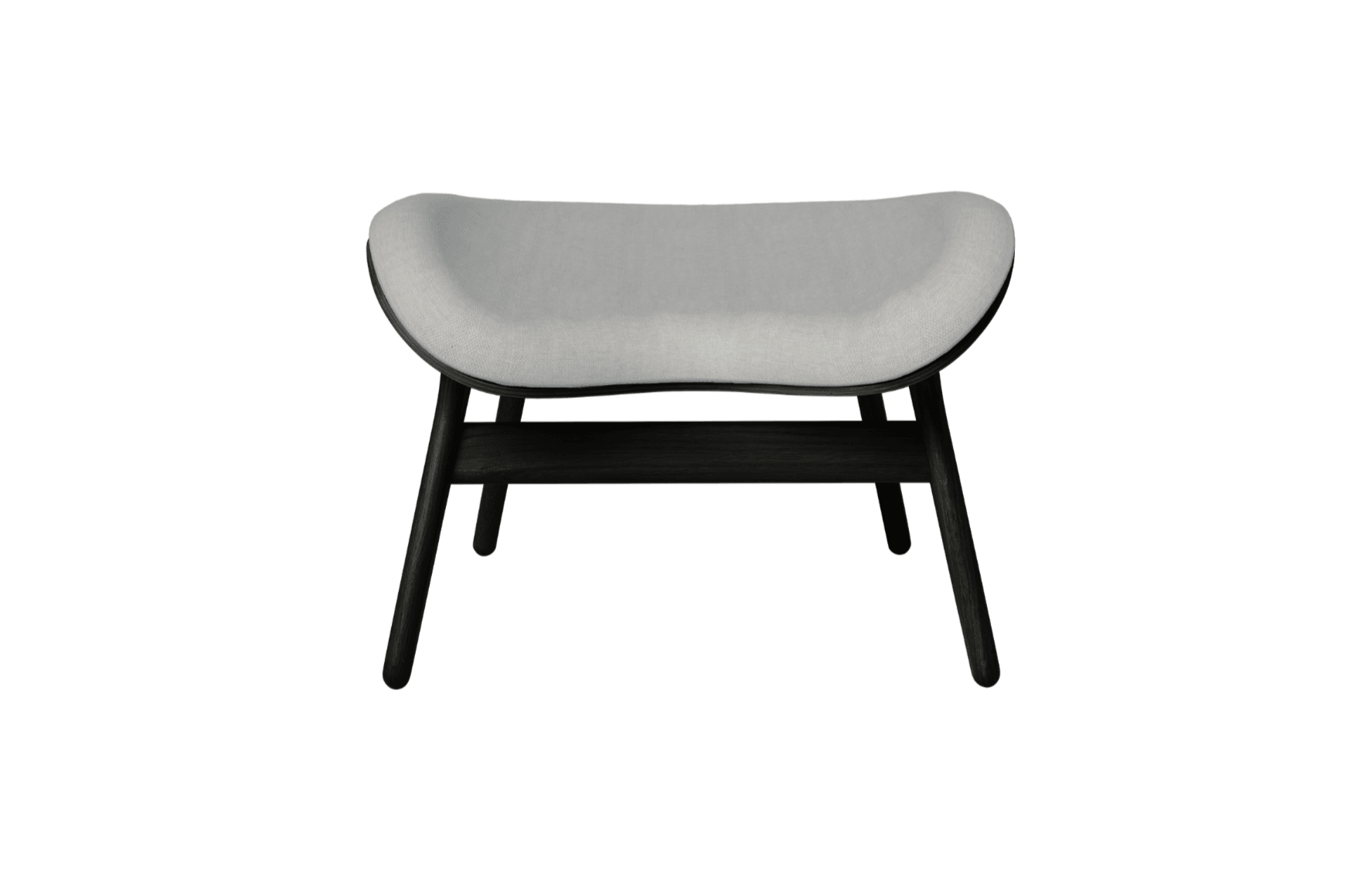 Podnóżek CONVERSATION PIECE baby blue z czarną podstawą UMAGE Eye on Design