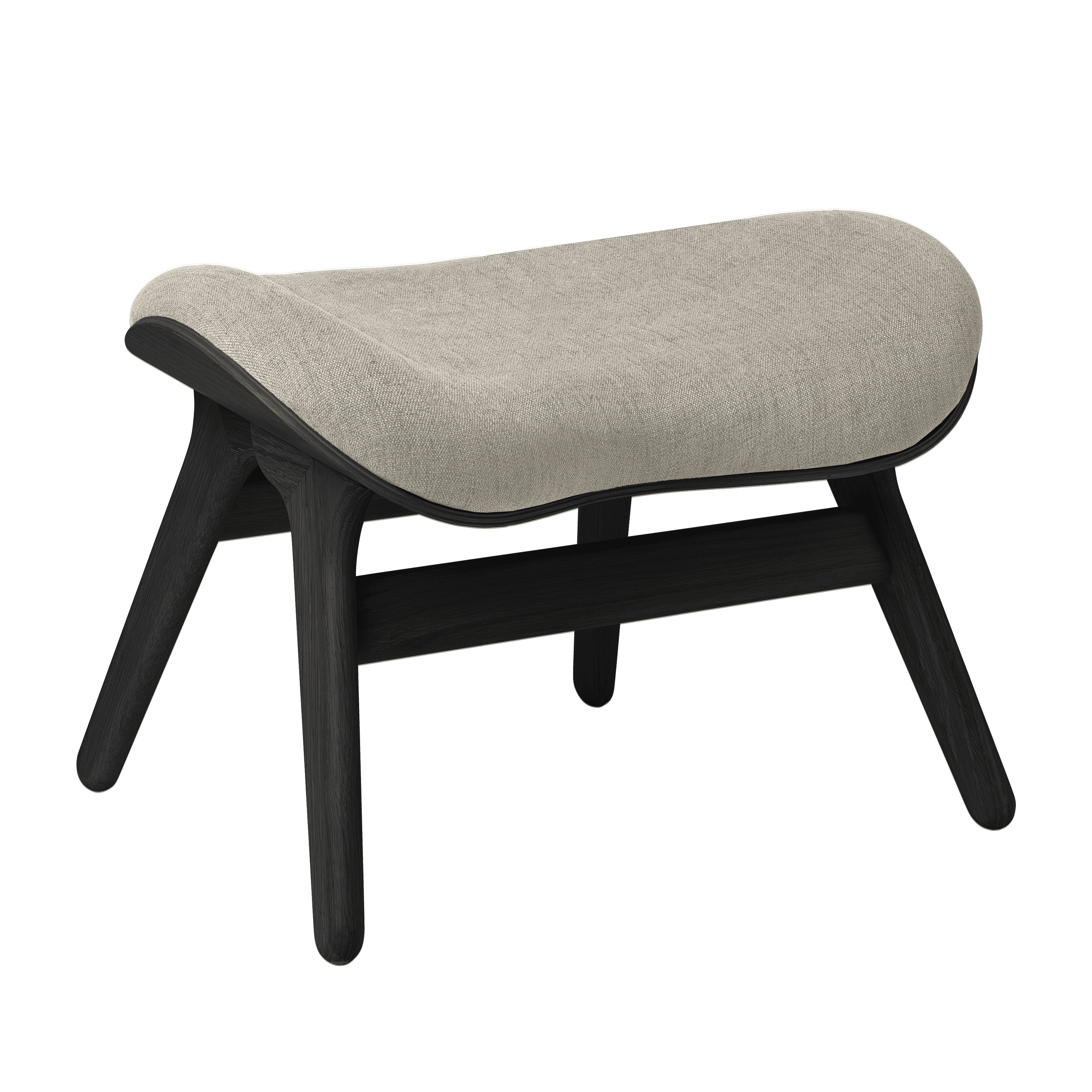 Podnóżek CONVERSATION PIECE beżowy z czarną podstawą UMAGE Eye on Design