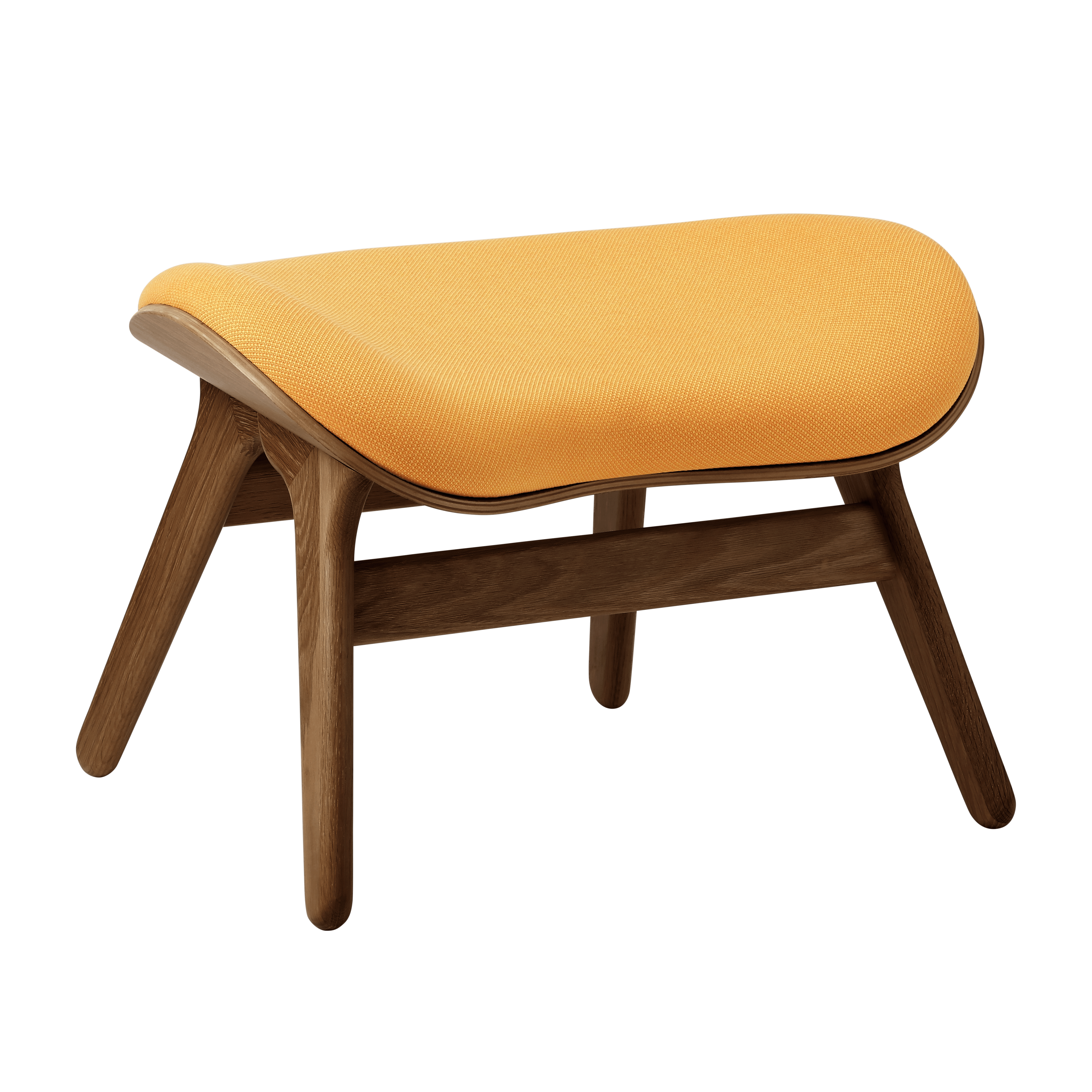 Podnóżek CONVERSATION PIECE bursztynowy z ciemno dębową podstawą UMAGE Eye on Design