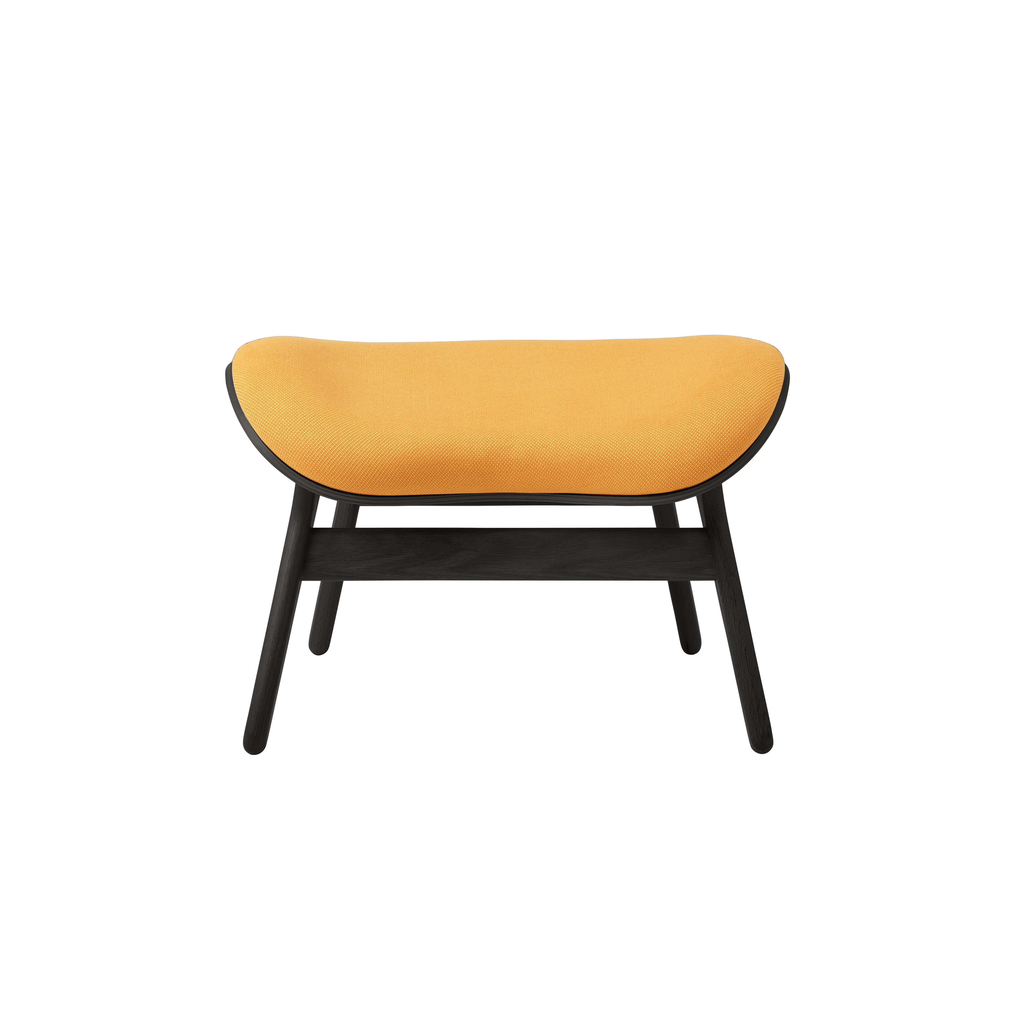 Podnóżek CONVERSATION PIECE bursztynowy z czarną podstawą UMAGE Eye on Design