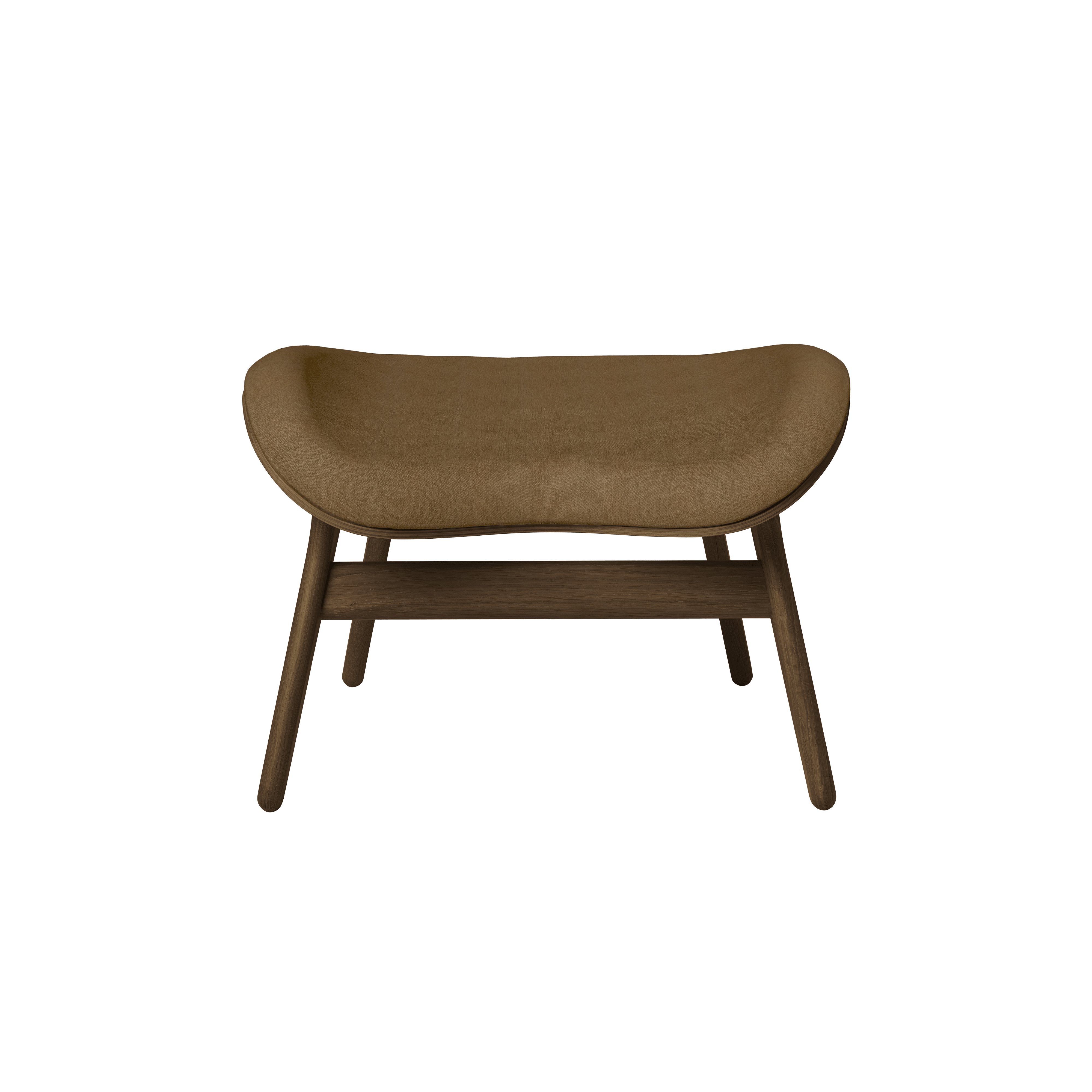 Podnóżek CONVERSATION PIECE karmelowy z ciemno dębową podstawą UMAGE Eye on Design