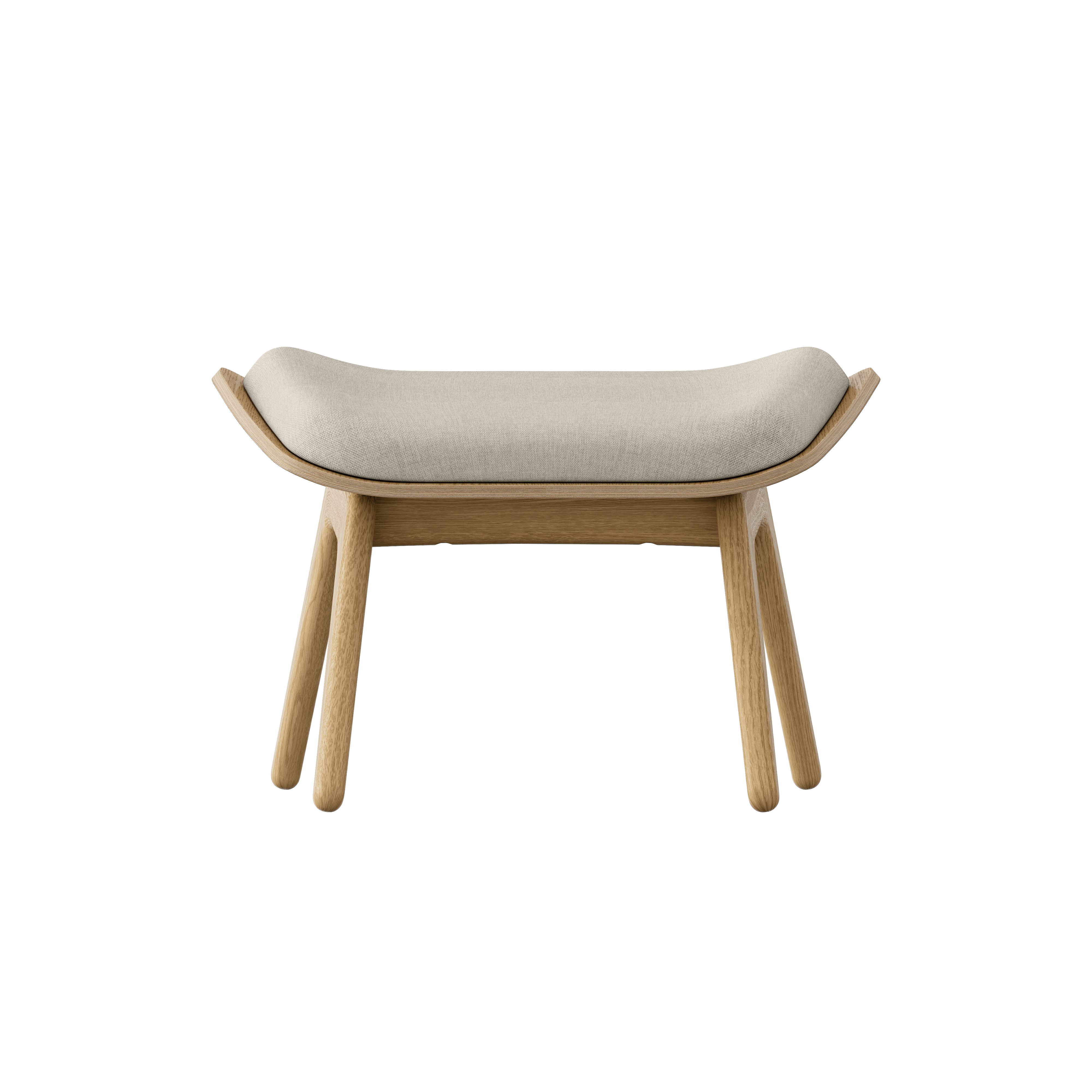 Podnóżek READER beżowy z dębową podstawą UMAGE Eye on Design