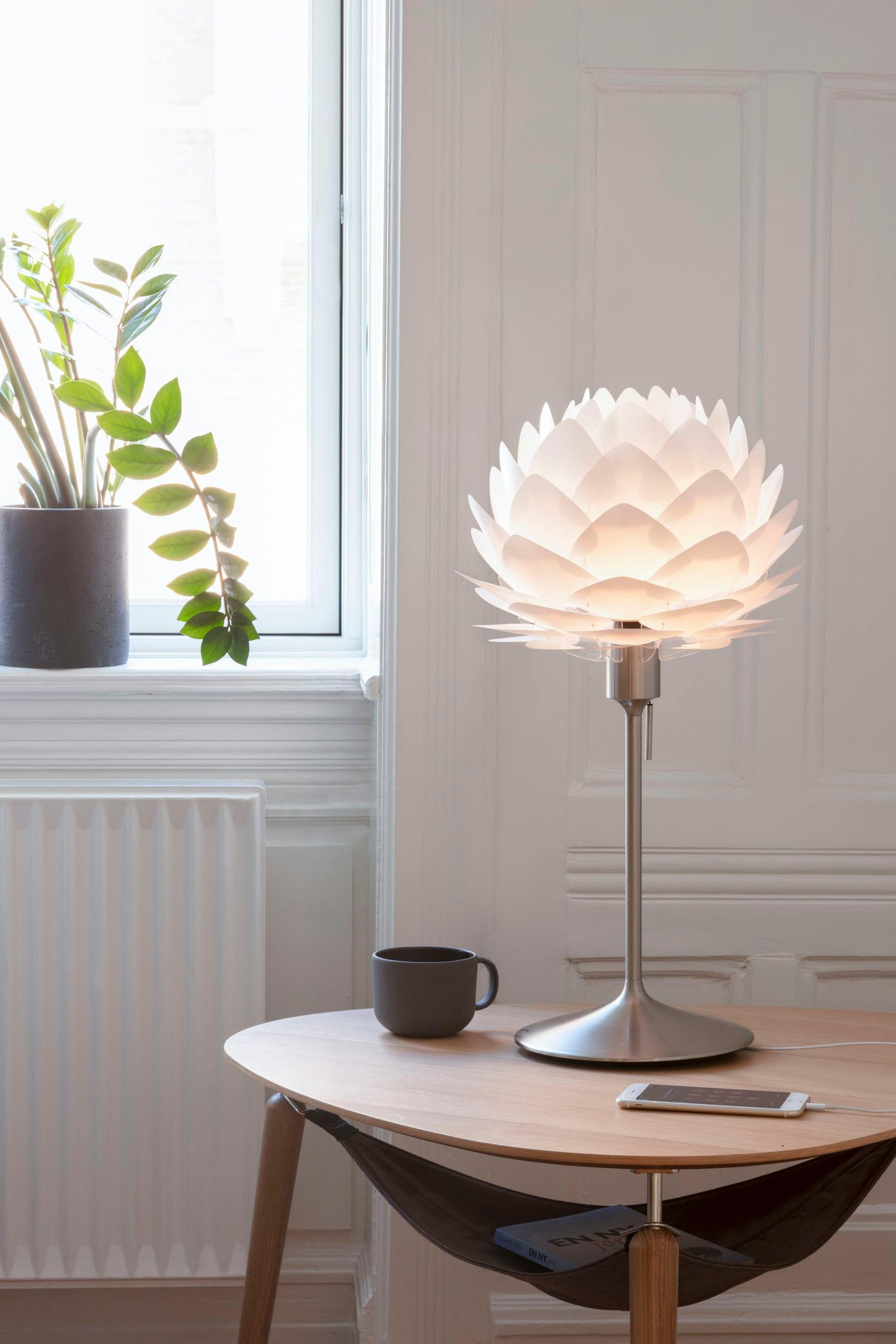Podstawa lampy stołowej SANTE TABLE srebrny – mosiądz