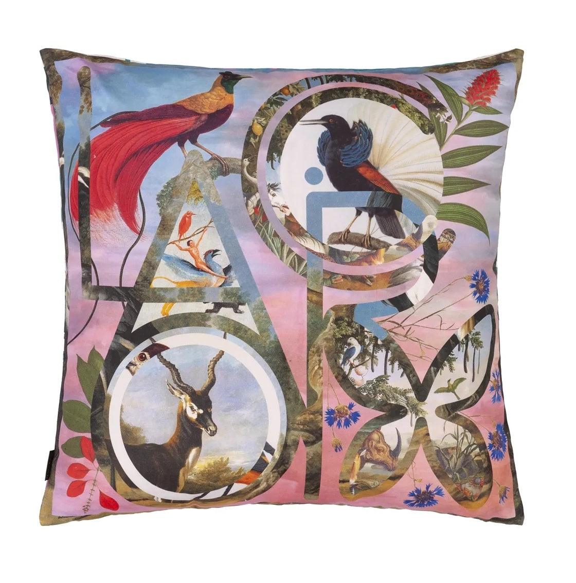 Poduszka dwustronna LACROIX PARADISE FLAMINGO bawełniana satyna Christian Lacroix Eye on Design