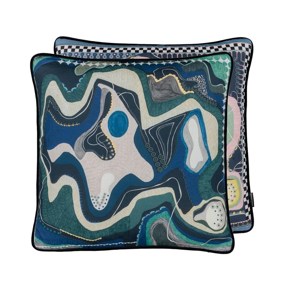 Poduszka WHITE SANDS SUNSET RUISSEAU bawełniana satyna – Christian Lacroix