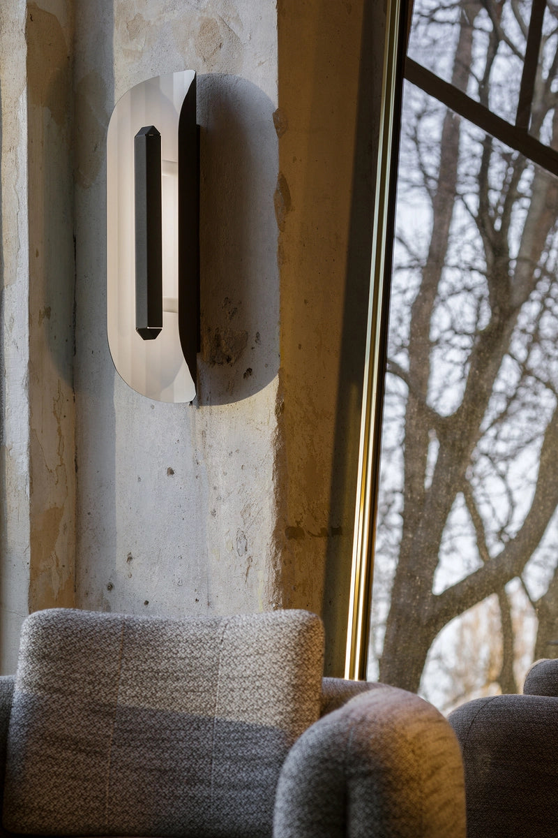 Wandlamp APOLIN zwart met wit