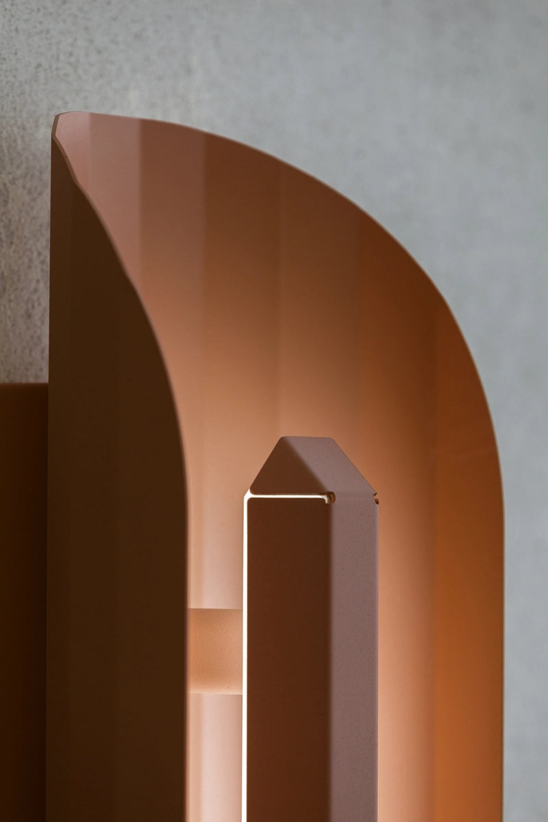 Wandlamp APOLIN gebroken roze