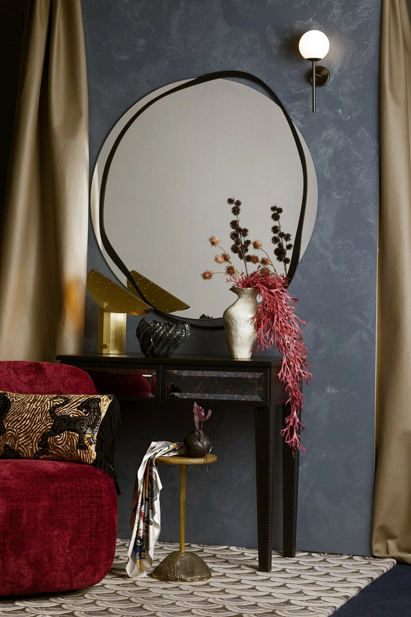 MIJA DECO brushed titanium wall lamp