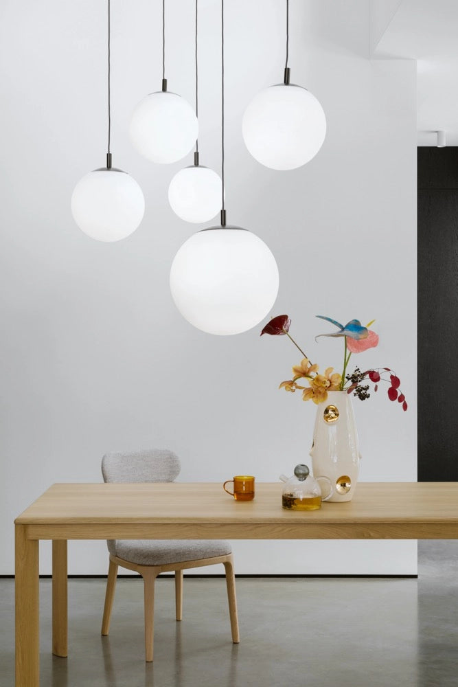 ALUR 2 ceiling lamp transparent glass with black finish