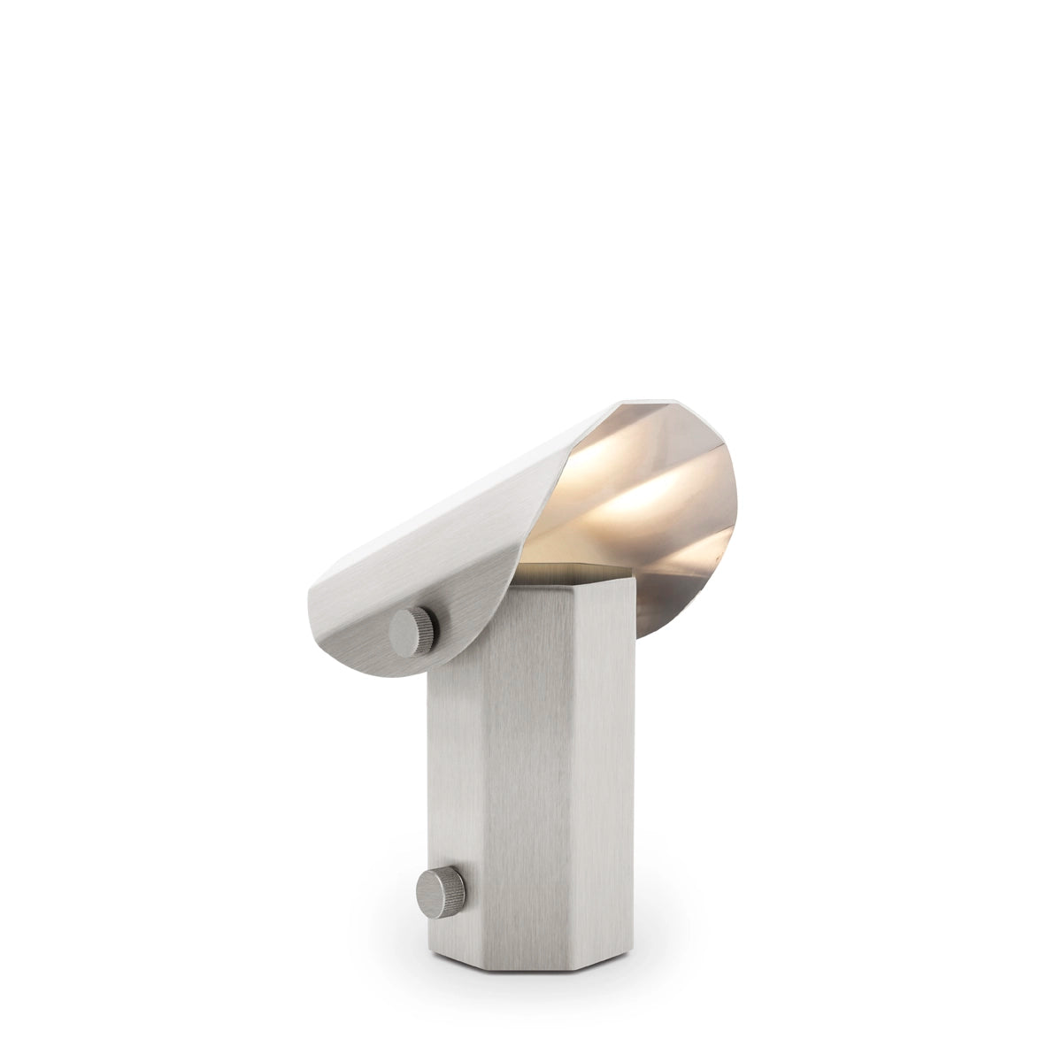 Draagbare lamp APOLIN geborsteld staal