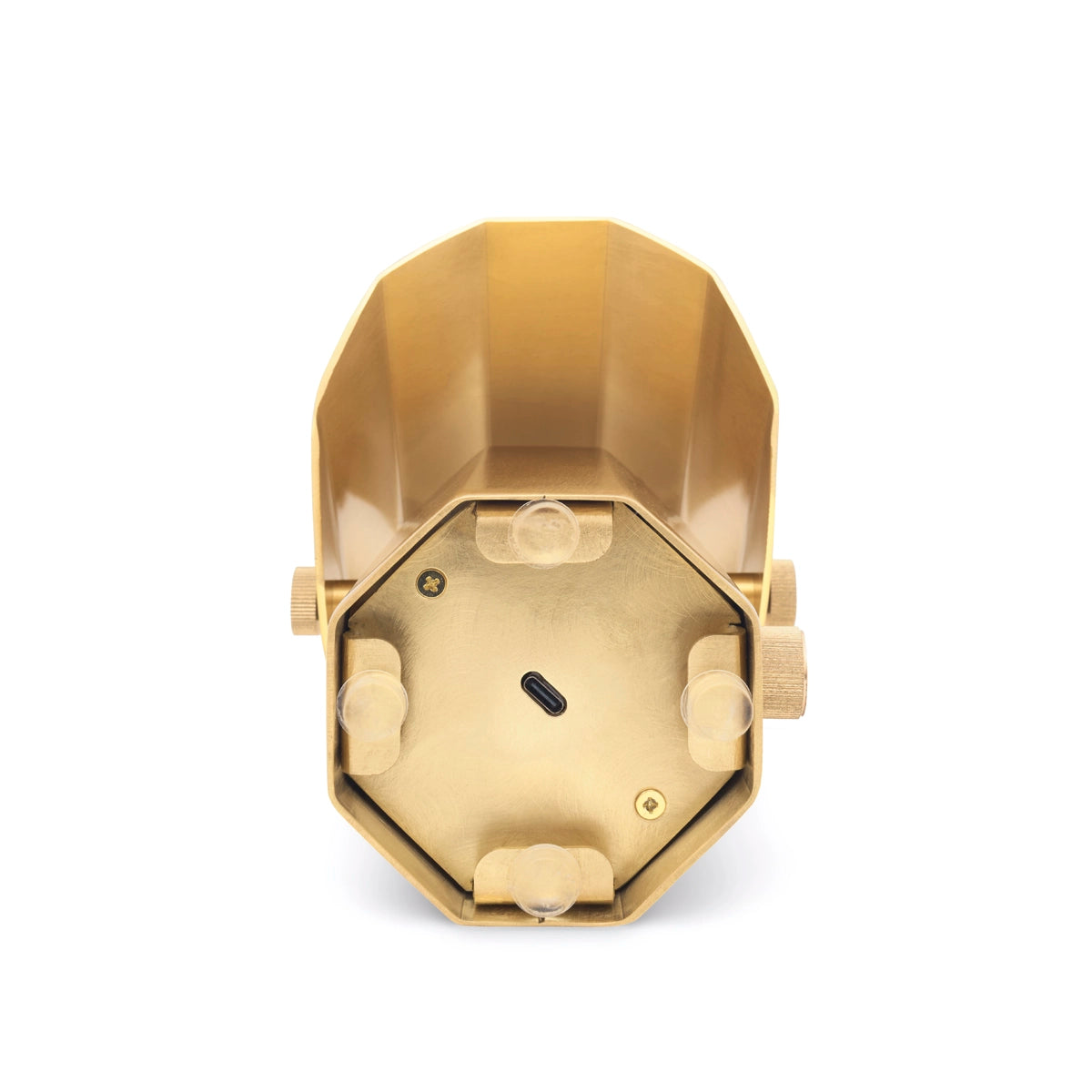 Tragbare Lampe APOLIN gebürstetes Messing