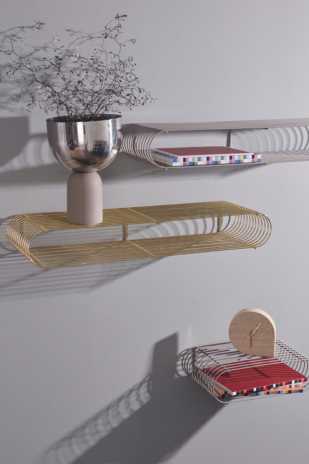 Półka ścienna CURVA taupe AYTM Eye on Design