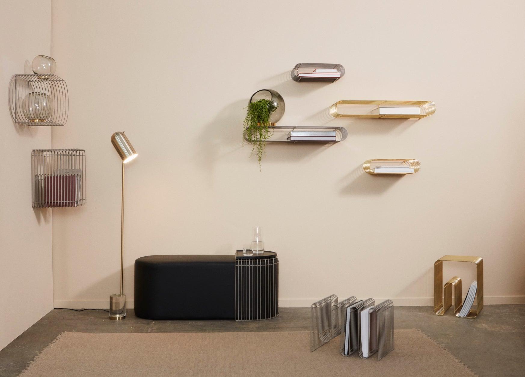 Półka ścienna CURVA taupe AYTM Eye on Design