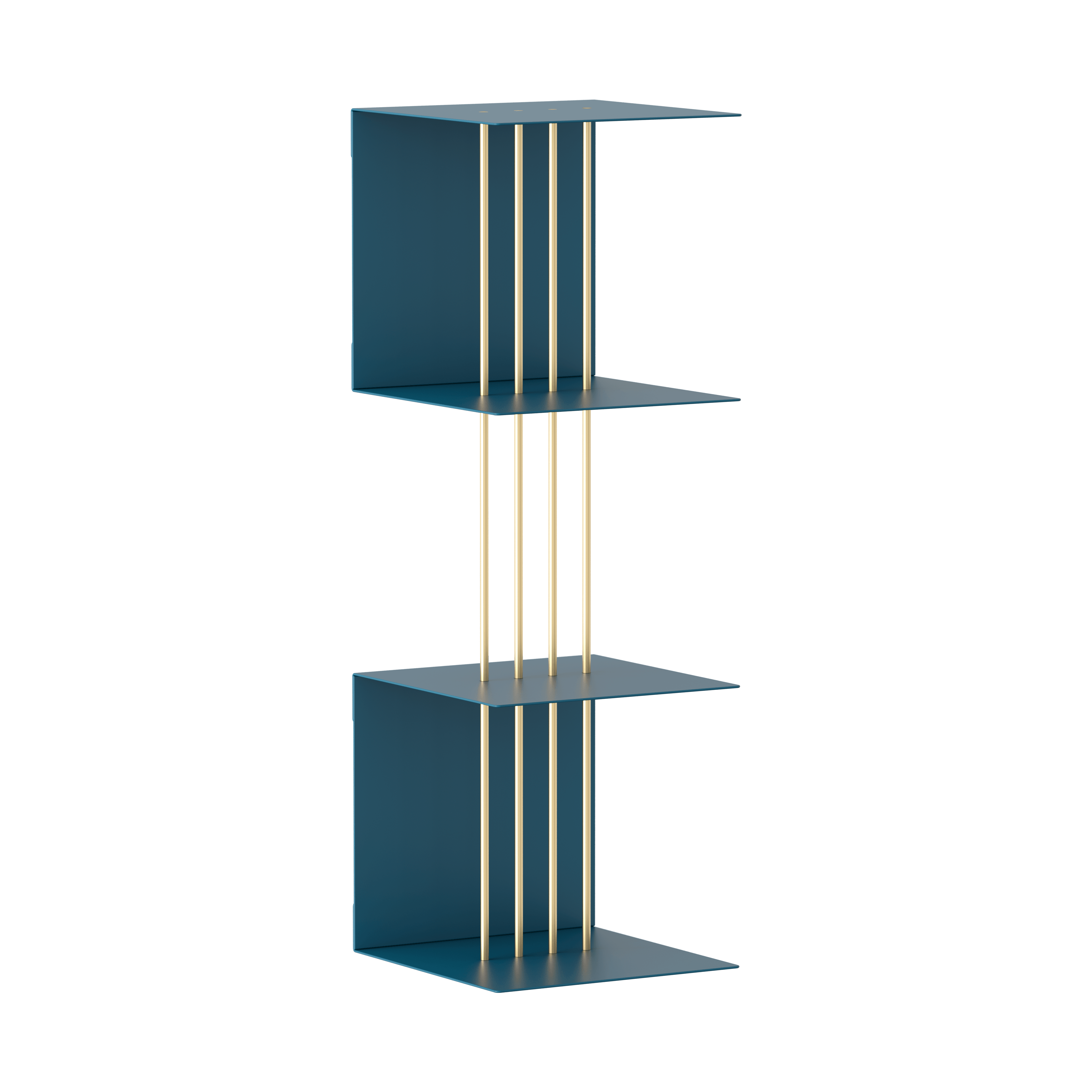 Półka TEASER niebieski ze złotym UMAGE Eye on Design