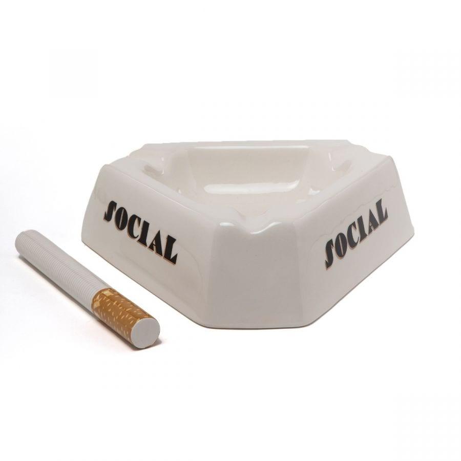 Popielniczka SOCIAL SMOKER biały Seletti Eye on Design