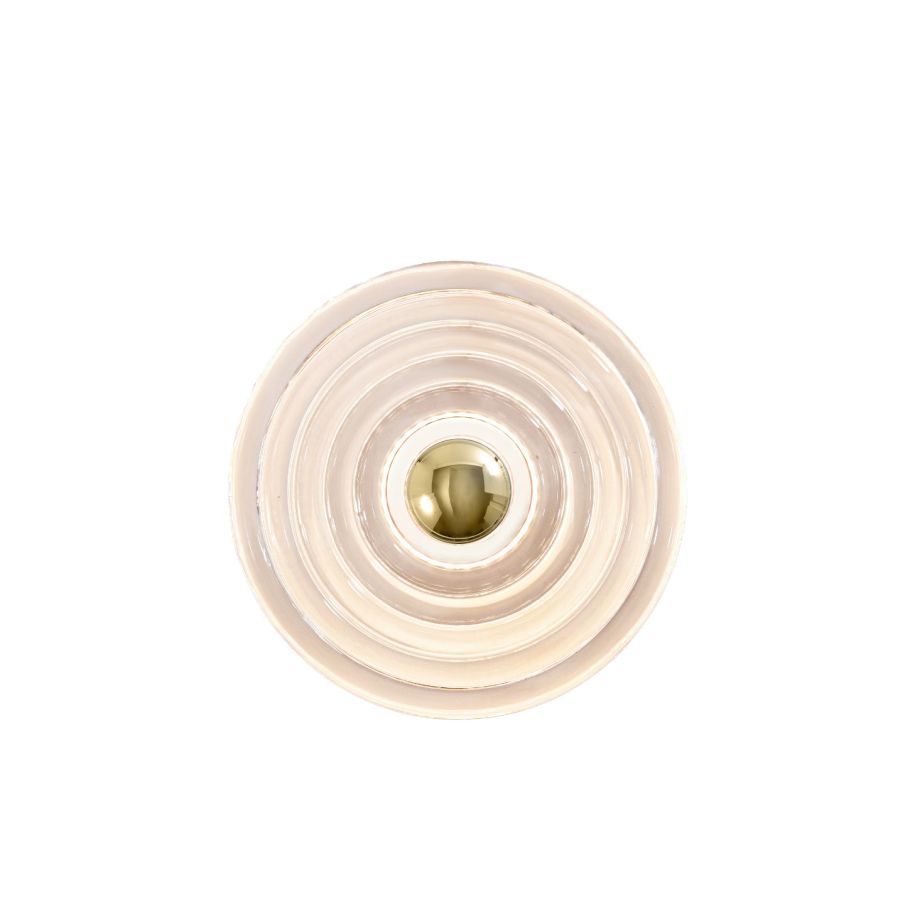 Press glass wall lamp