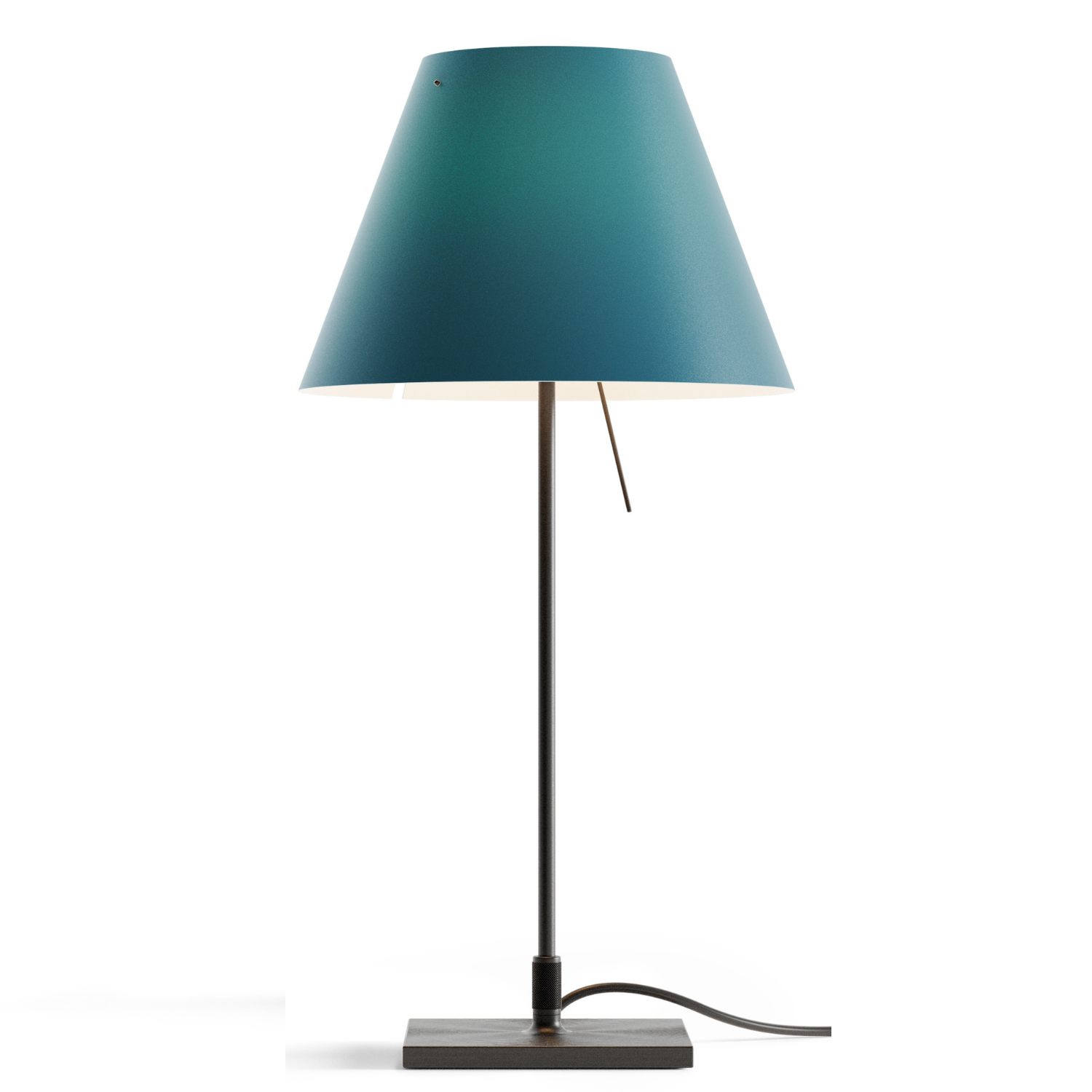 Tafellamp COSTANZINA blauwe kap