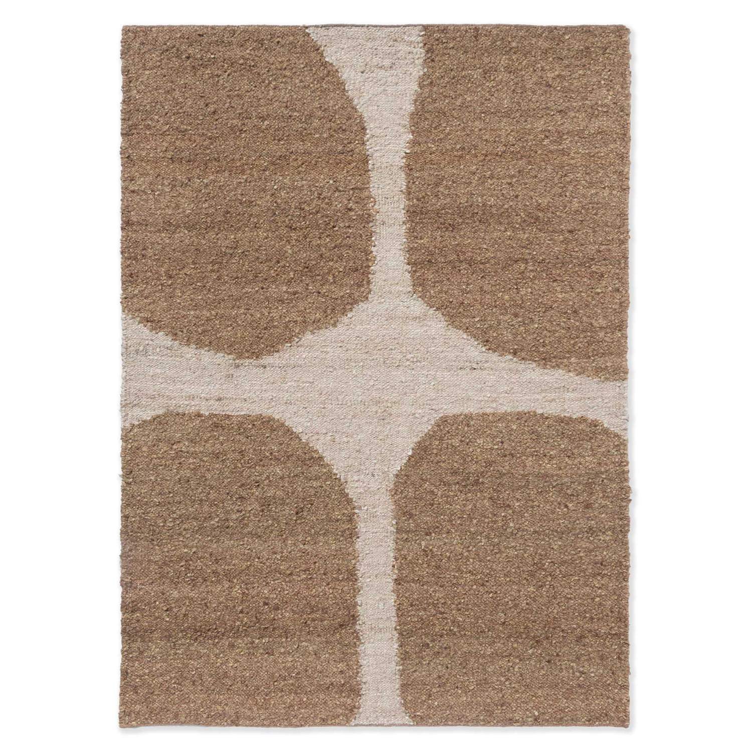 Vloerkleed CRAFT FUNDAMENT crèmekleurig met beige