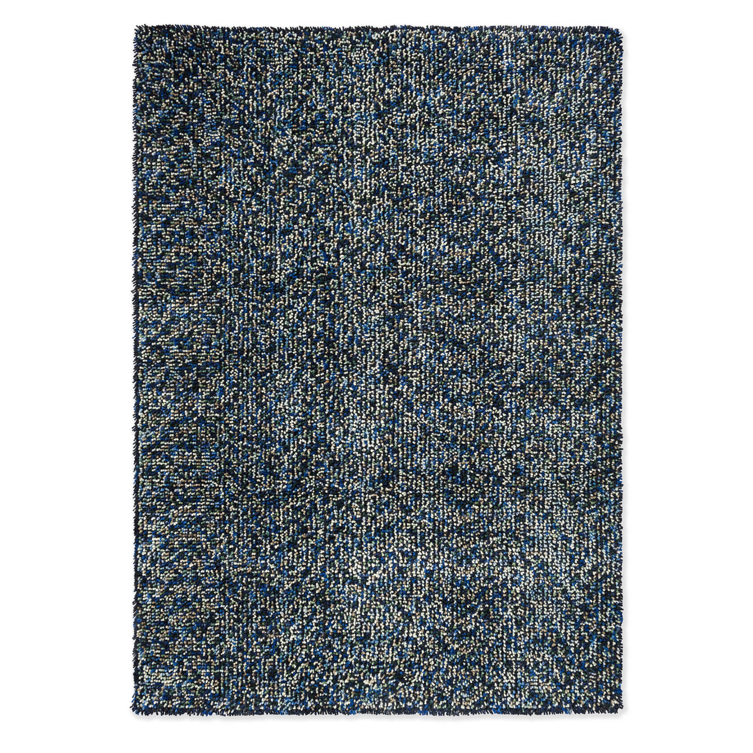 POP ART blue carpet with long pile