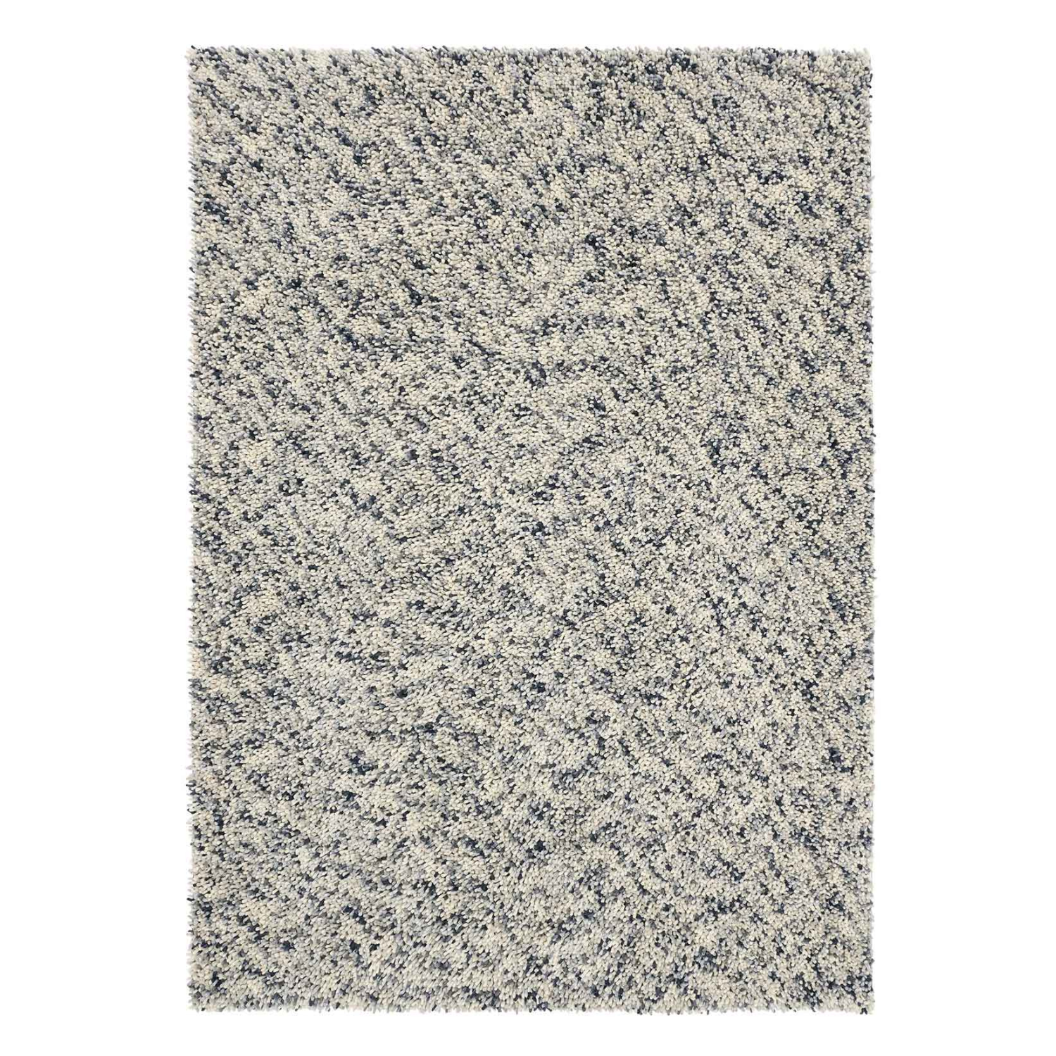 Vloerkleed DOTS grijs met lange haren