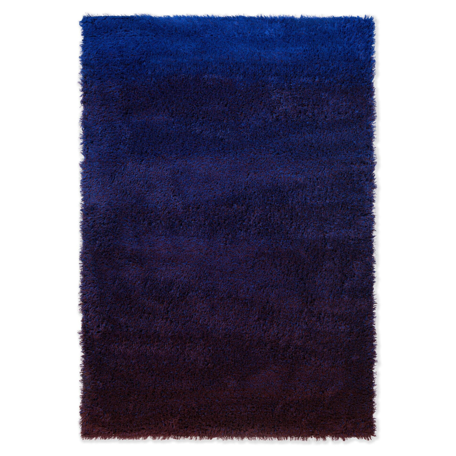 SHADE HIGH navy blue rug with long pile