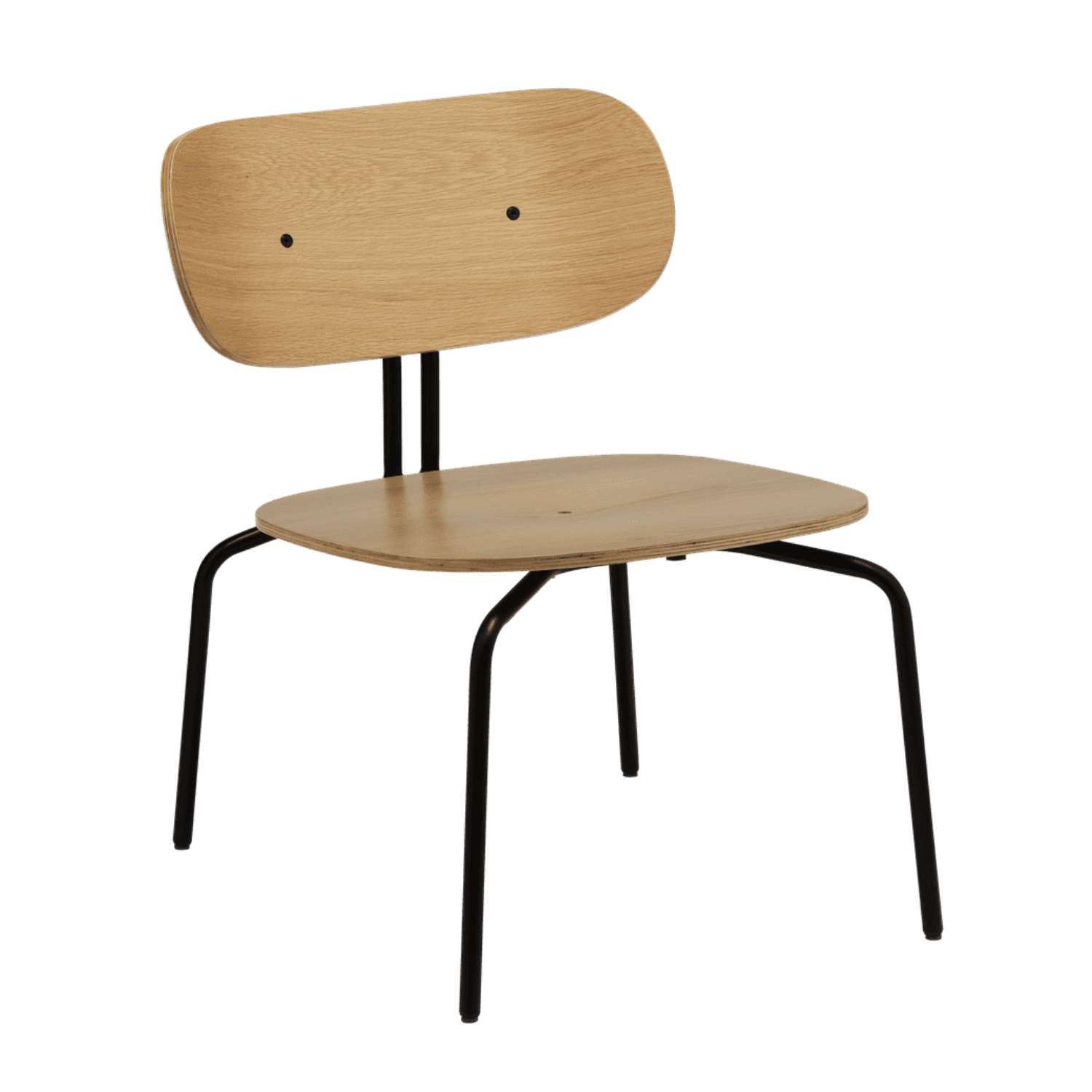 Fauteuil CURIOUS eiken met zwarte basis