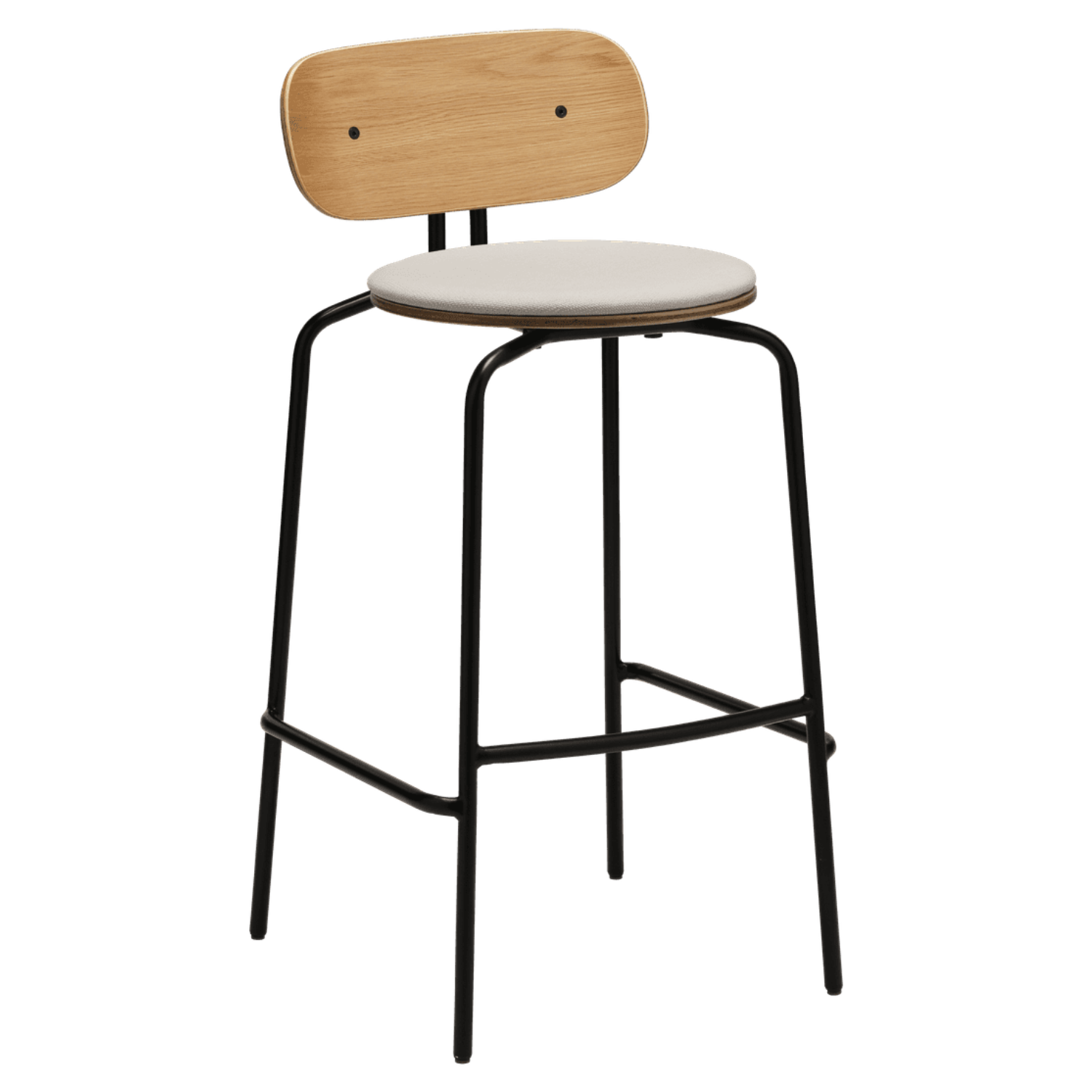 Beige neugieriger Hoker mit einer schwarzen Basis