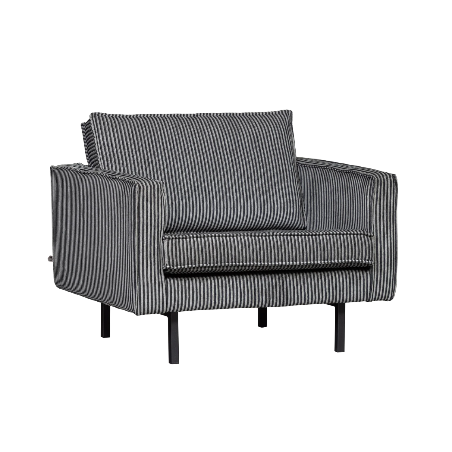 Rodeo chair black and white striped