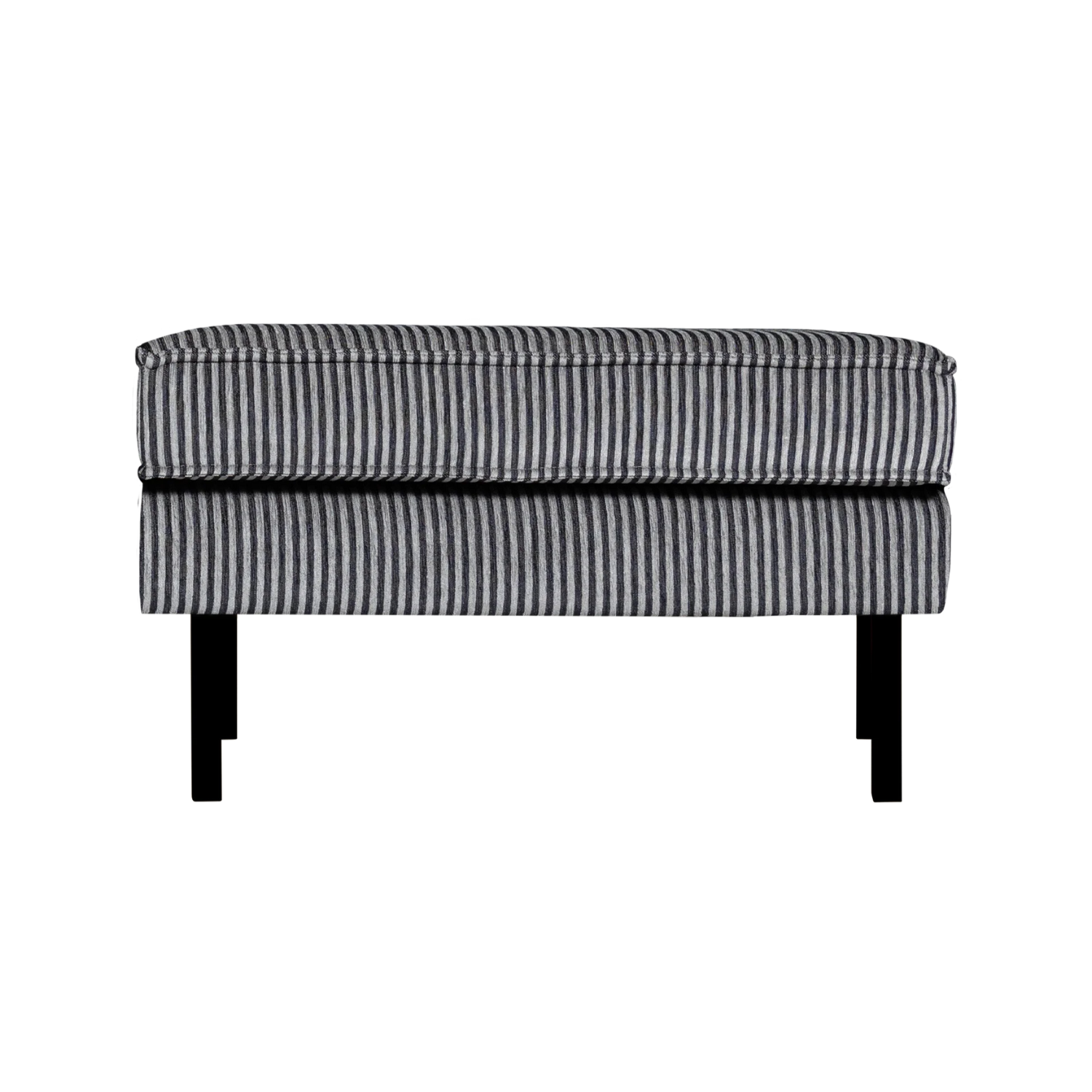 Voetenbank RODEO zwart-wit gestreept