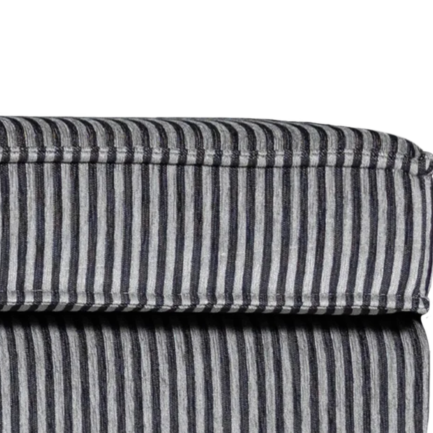 Voetenbank RODEO zwart-wit gestreept