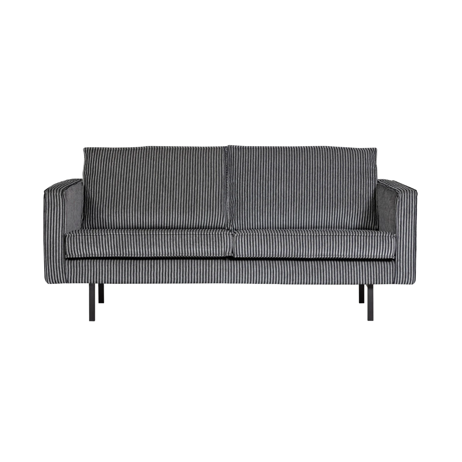 2.5-seater sofa Rodeo black and white striped